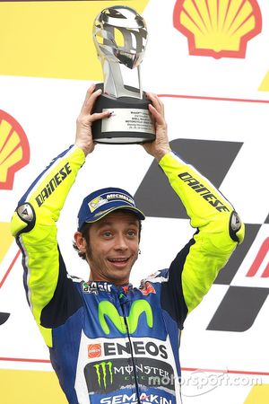 Podium: segundo, Valentino Rossi, Yamaha Factory Racing