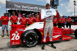 Polesitter Carlos Munoz, Andretti Autosport Honda