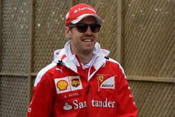 Sebastian Vettel, Ferrari in the Paddock