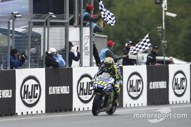 Il secondo classificato Valentino Rossi, Yamaha Factory Racing