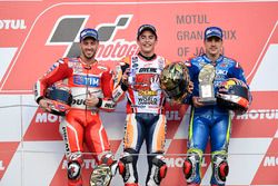 Podium: ganador, Marc Márquez, Repsol Honda Team, segundo, Andrea Dovizioso, Ducati Team, tercero, M