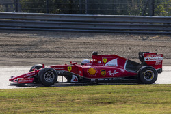 Sebastian Vettel, Ferrari tests the 2017 spec Pirelli