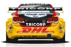 Раскраска Chevrolet RML Cruze TC1 Тома Коронеля