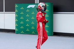 Kimi Raikkonen, Ferrari dans le Parc Fermé