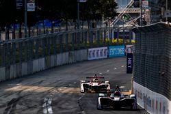 Edoardo Mortara, Venturi Formula E, leads Daniel Abt, Audi Sport ABT Schaeffler