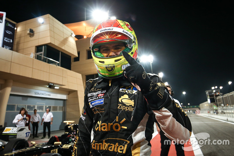 2017 champion Pietro Fittipaldi, Lotus, celebrates