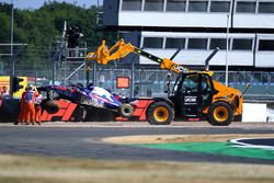 Brendon Hartley, Scuderia Toro Rosso STR13 after crash