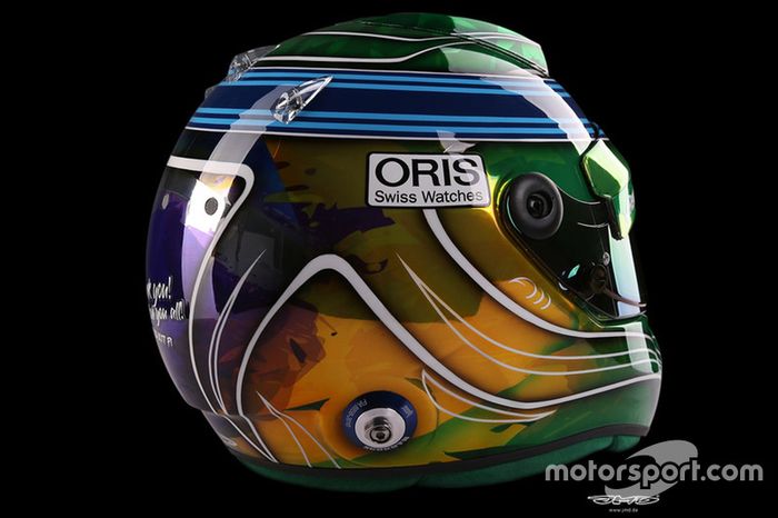 Casco de Felipe Massa para el GP de Abu Dhabi