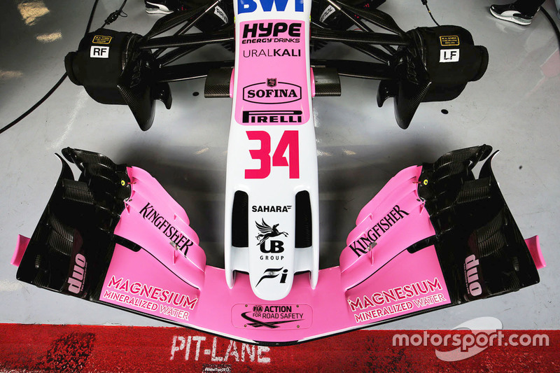 Sahara Force India F1 VJM11 front wing detail
