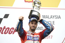 Podio: il vincitore della gara Andrea Dovizioso, Ducati Team