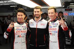 Polesitters Mike Conway, Kamui Kobayashi, Jose Maria Lopez, Toyota Gazoo Racing