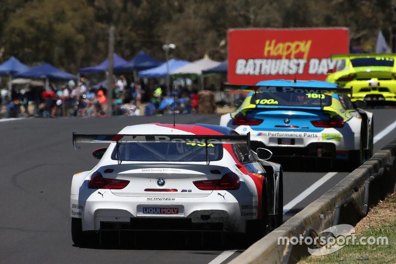 #43 BMW Team Schnitzer BMW M6 GT3: Augusto Farfus, Chaz Mostert, Marco Wittmann, #100 BMW Team SRM BMW M6 GT3: Steven Richards, Timo Glock, Philipp Eng