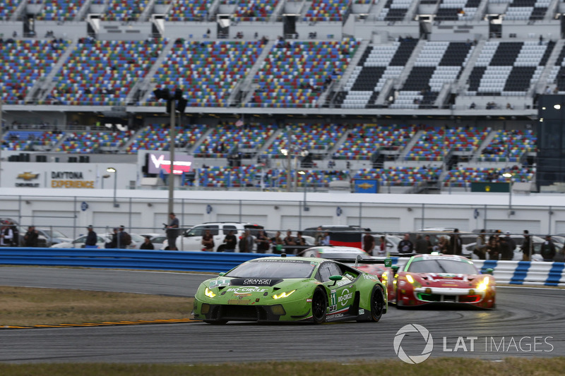 #11 GRT Grasser Racing Team Lamborghini Huracan GT3: Rolf Ineichen, Mirko Bortolotti, Franck Perera, Rik Breukers