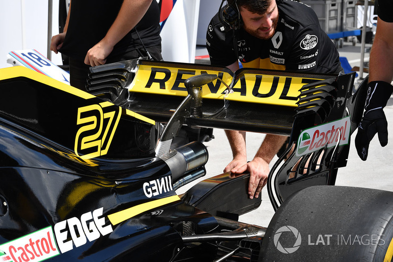 Renault Sport F1 Team R.S. 18 ala trasera