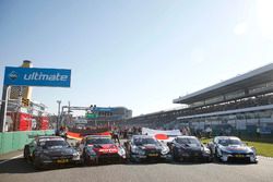 DTM and Super GT cars in the starting grid