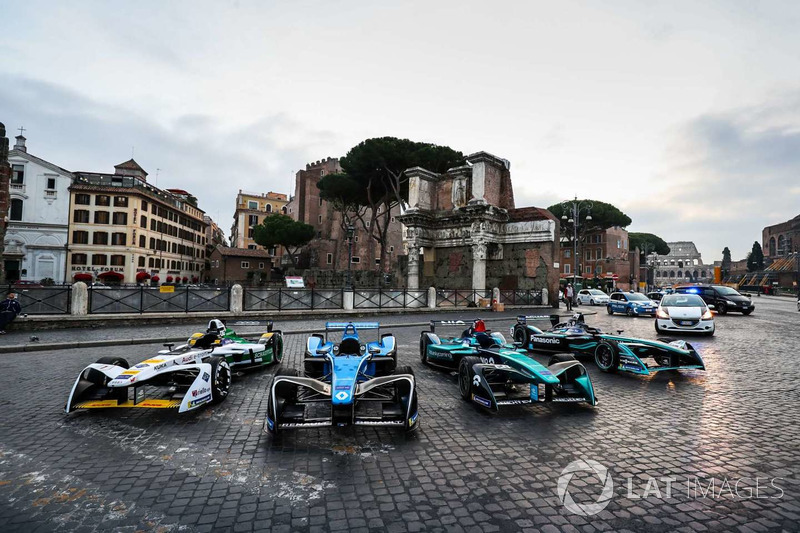 Formula E cars line-up