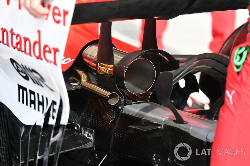 Ferrari SF70H exhaust detail