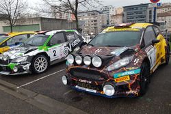 Sébastien Carron, Jérôme Degout, Ford Fiesta R5, D-Max Swiss, et Ivan Ballinari, Paolo Pianca, Skoda Fabia R5, Lugano Racing Team