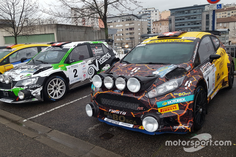 Sébastien Carron, Jérôme Degout, Ford Fiesta R5, D-Max Swiss, et Ivan Ballinari, Paolo Pianca, Skoda Fabia R5, Lugano Racing Team