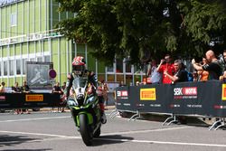 Jonathan Rea, Kawasaki Racing in parc ferme