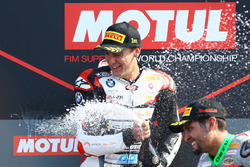 Podium STK1000: race winner Markus Reiterberger