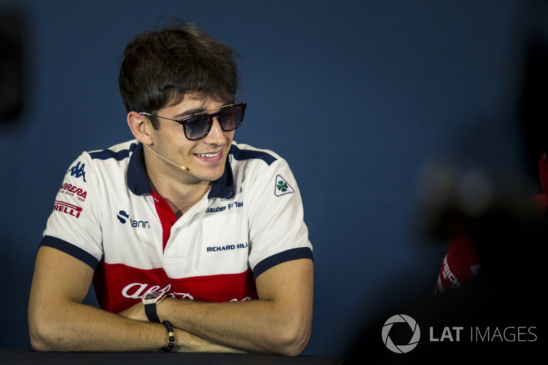 Charles Leclerc, Sauber in the Press Conference