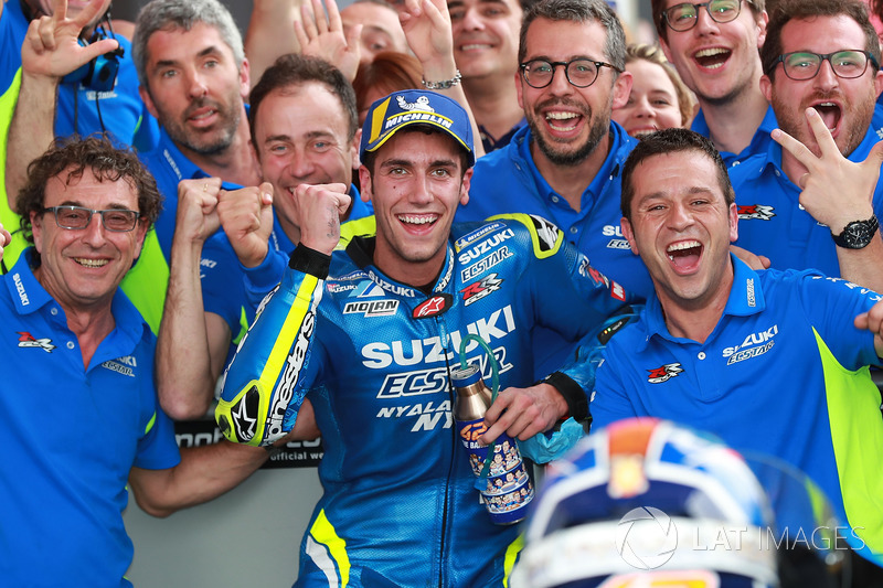 Third place Alex Rins, Team Suzuki MotoGP