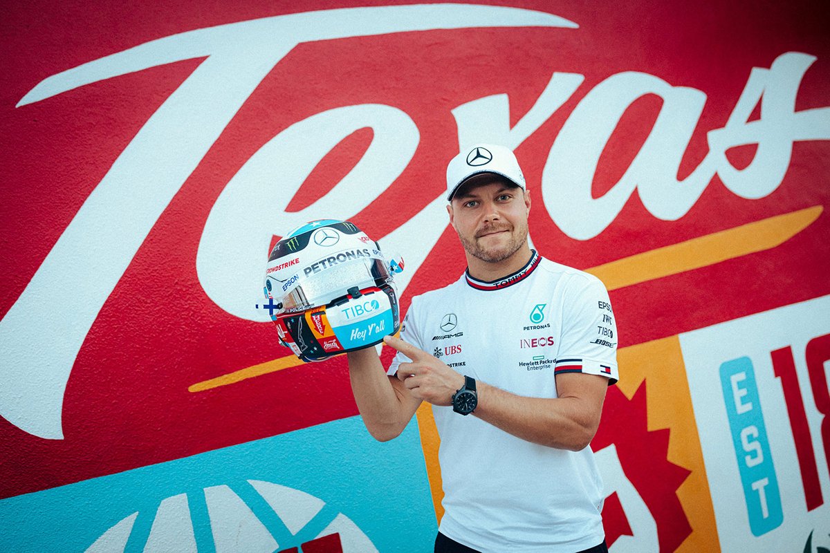 Valtteri Bottas, Mercedes avec son casque