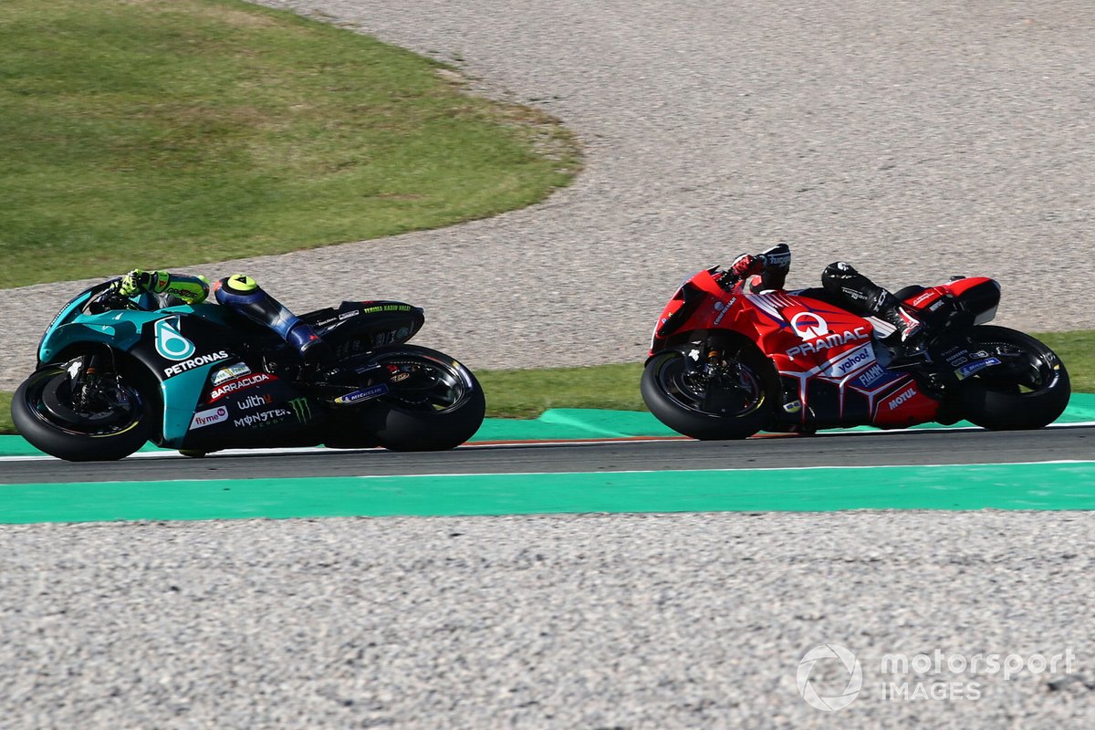 Valentino Rossi et Johann Zarco