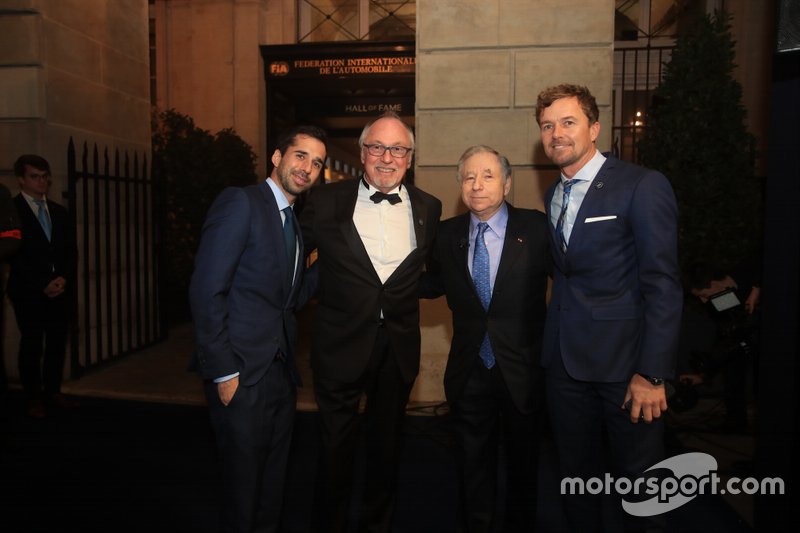 Jean Todt, presidente de la FIA, Neel Jani, Jean-Louis Schlesser, Marcel Fassler