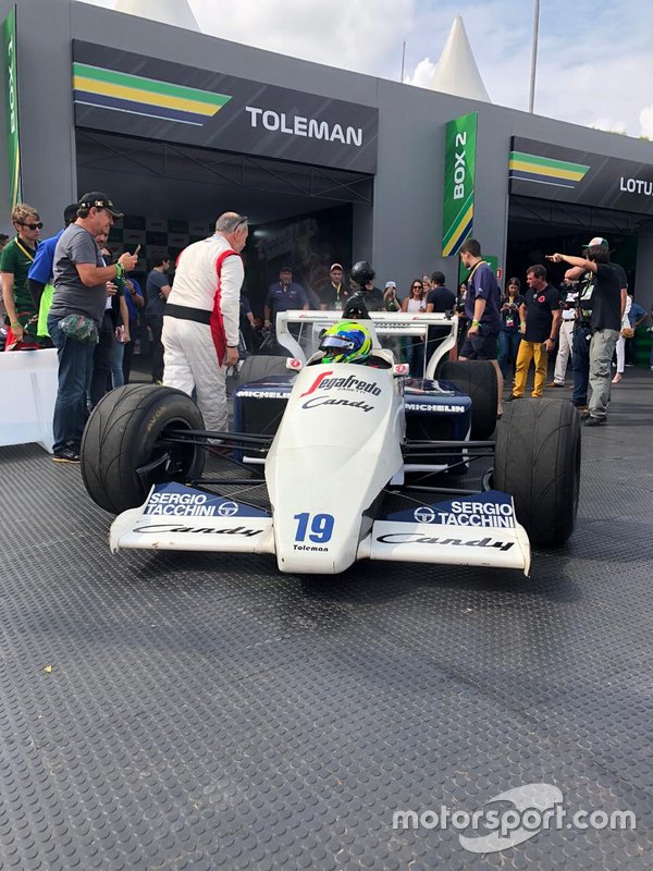 Massa de Toleman no Festival Senna Tribute