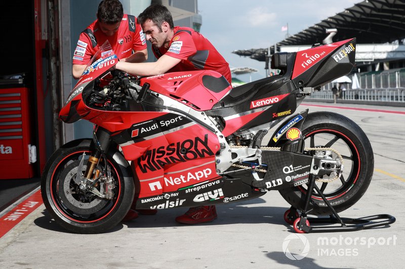 La moto de Andrea Dovizioso, Ducati Team