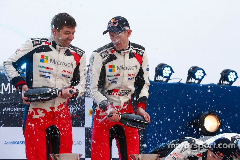 Podio: Elfyn Evans, Scott Martin, Toyota Gazoo Racing WRT Toyota Yaris WRC