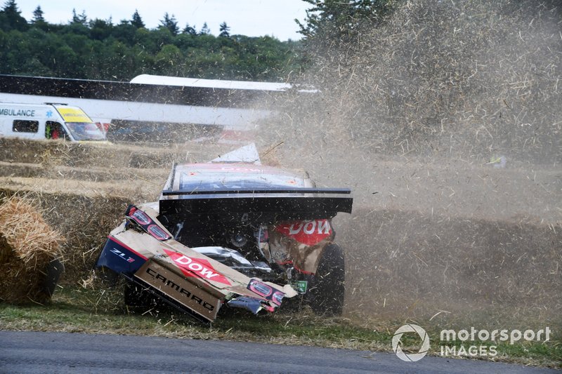 Accidente del Chevrolet Camaro Andy Pietree