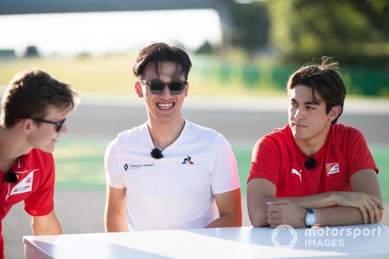 Callum Ilott, Sauber Junior Team by Charouz Guanyu Zhou, UNI Virtuosi Racing, Giuliano Alesi, Trident