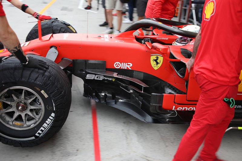 Ferrari SF90, dettaglio del barge board