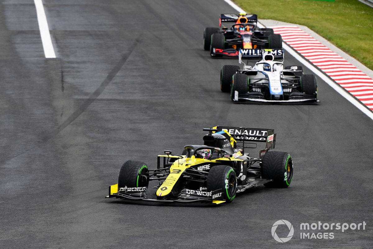 Daniel Ricciardo, Renault F1 Team R.S.20, Nicholas Latifi, Williams FW43, Alex Albon, Red Bull Racing RB16