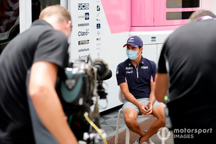 Sergio Pérez, Racing Point con los medios