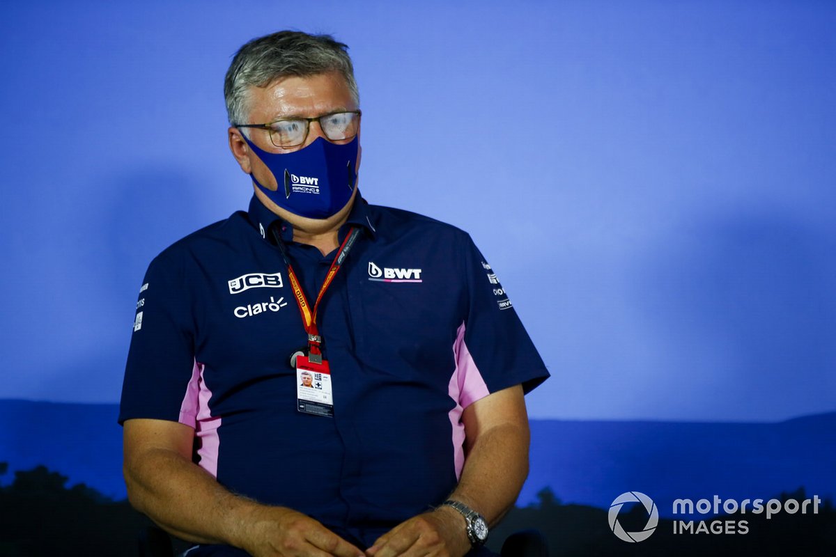 Otmar Szafnauer, director del equipo y CEO de Racing Point en la conferencia de prensa