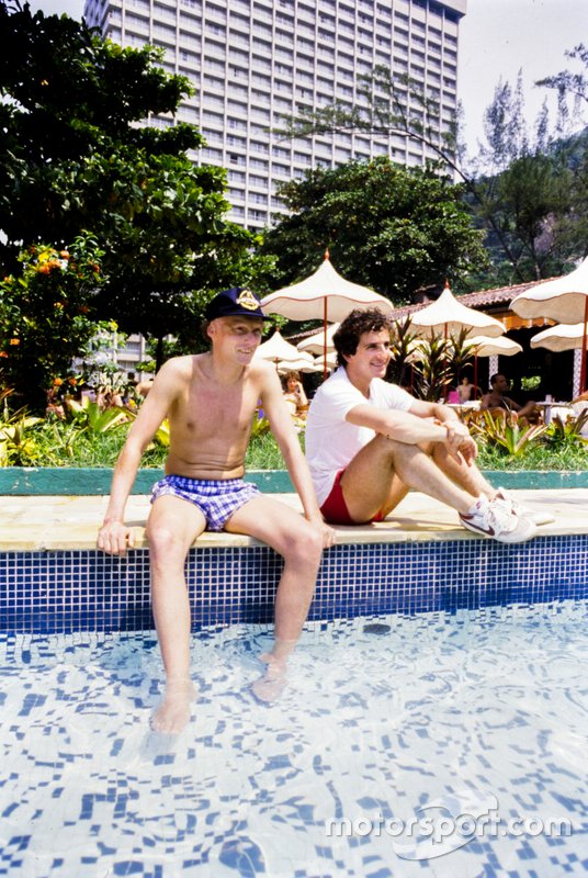 Niki Lauda and Alain Prost