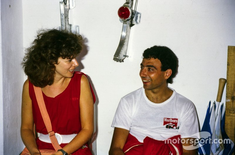 Michele Alboreto with wife Nadia