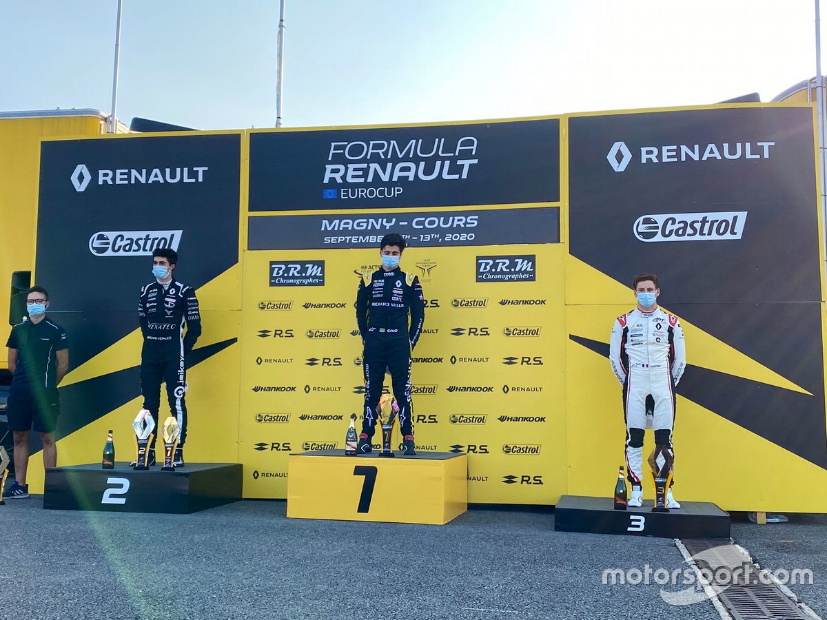 David Vidales, Caio Collet y Victor Martins en Magny-Cours