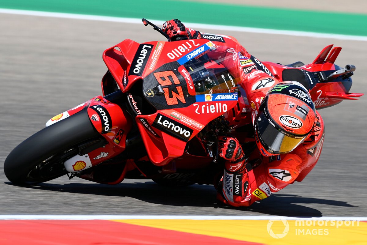 2022: Francesco Bagnaia (Ducati) mit 1:46,069 MInuten