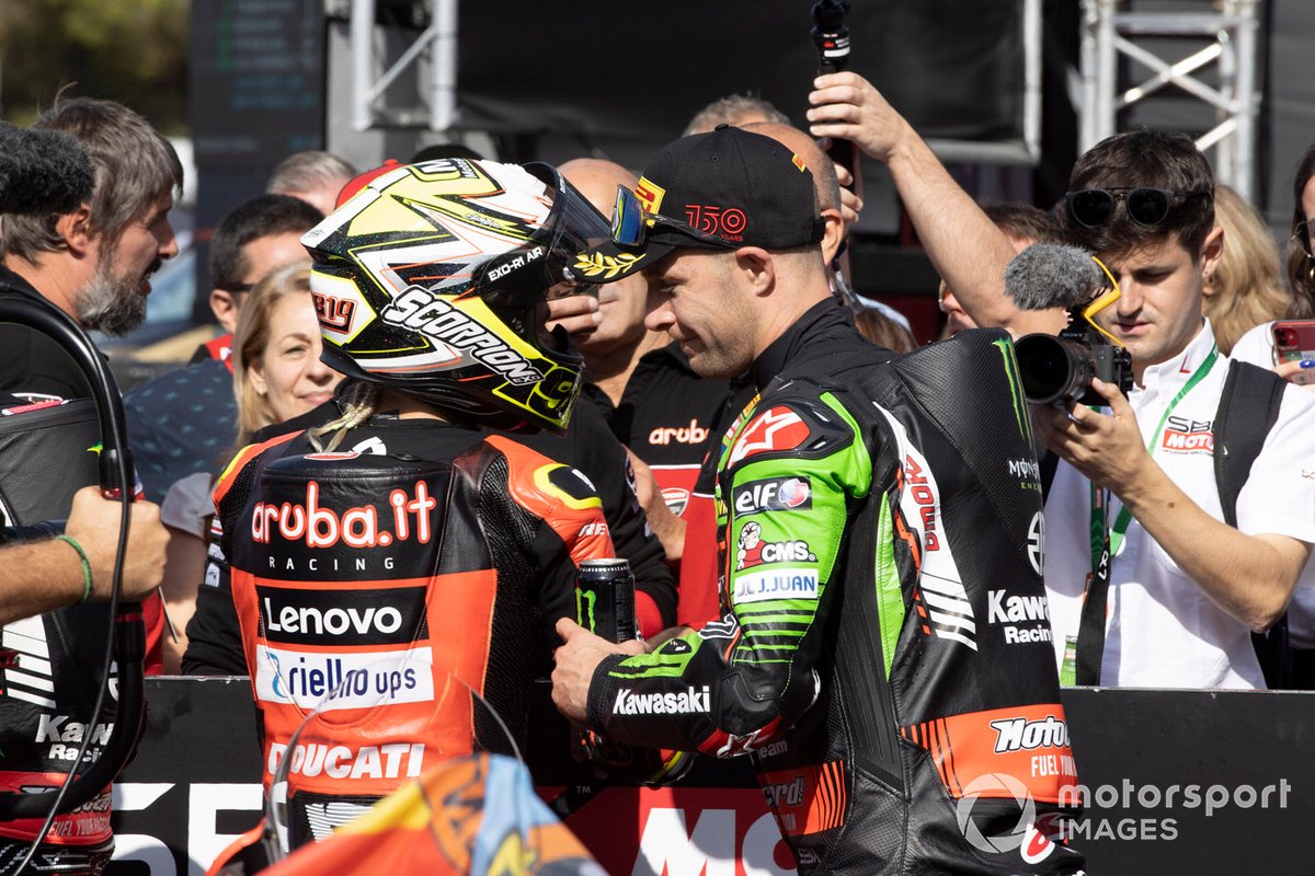 Alvaro Bautista, Aruba.it Racing Ducati, Jonathan Rea, Kawasaki Racing Team WSBK
