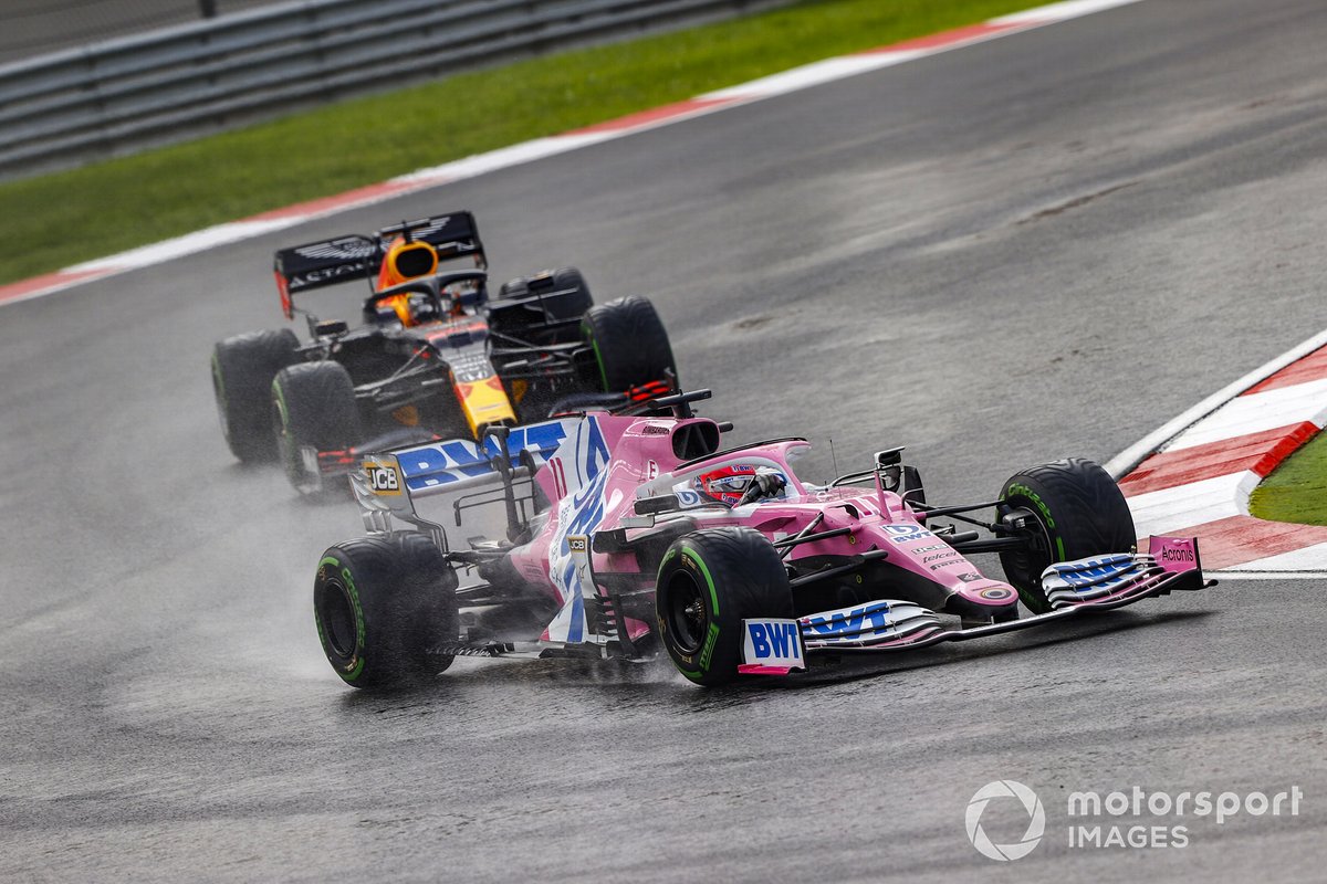 Sergio Pérez, Racing Point RP20, Max Verstappen, Red Bull Racing RB16