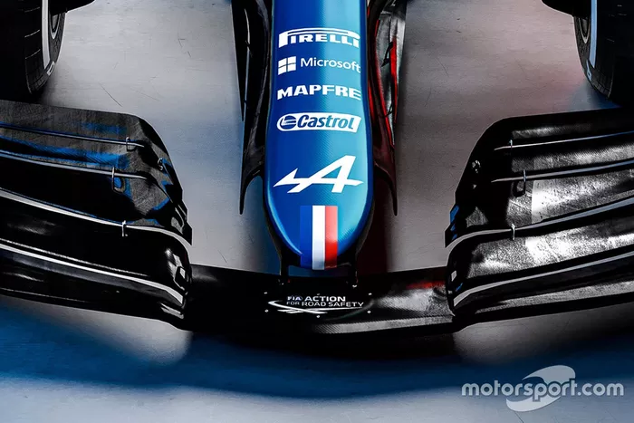 Detalle del morro del Alpine A521