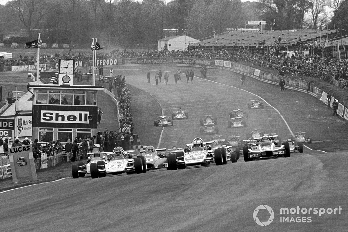 Tony Brise, GRD372,
Roger Williamson, GRD372, and Jacques Coulon, Martini MW9