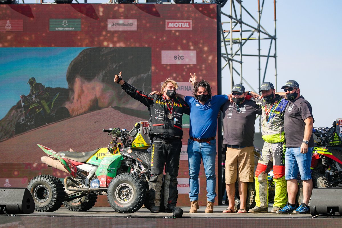 #175 Team Can Am Martinez: Leonardo Martinez with David Castera, Director of the Dakar Rally