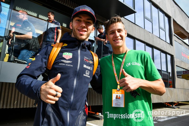 Pierre Gasly, Red Bull Racing and Thomas Maubant
