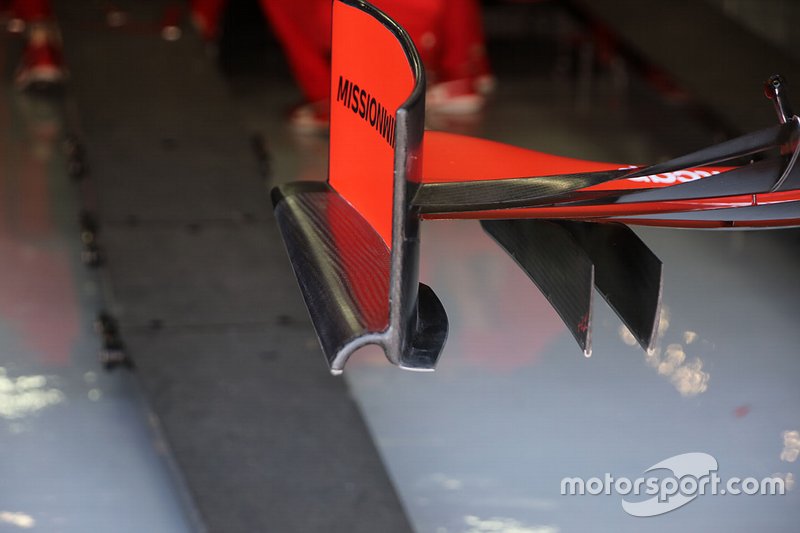 Detalle técnico de Ferrari